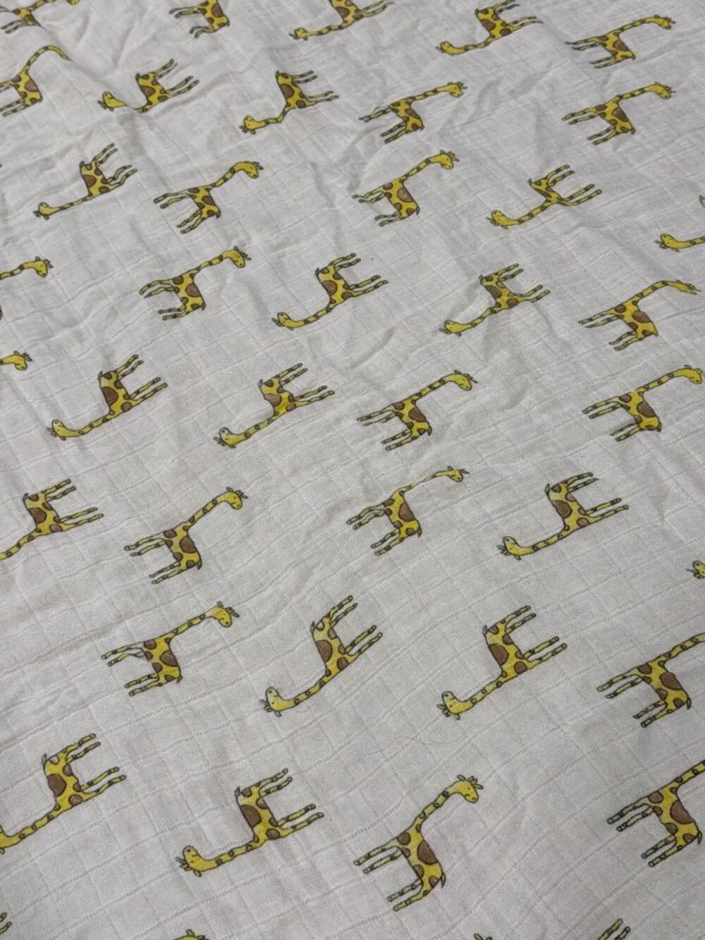 Giraffe Print Muslin Baby Blanket Swaddle Aden & Anais Original
